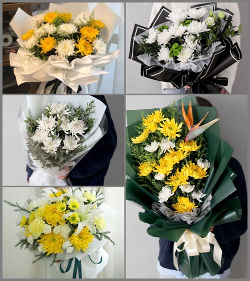 安徽芜湖市南陵县何湾镇丫山村白事花束代送